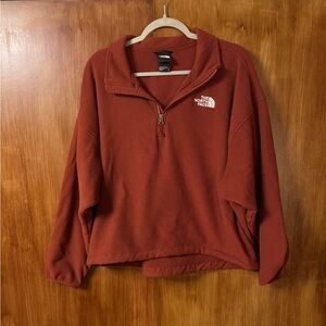 The North Face TKA Kataka 1/4 Zip Fleece Pullover | Brick House Red | Women’s XL